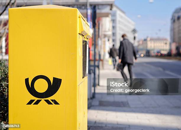 독일형 붙여둡니다 상자에 Street 도시에 대한 스톡 사진 및 기타 이미지 - 도시, 우편함, Deutsche Post AG