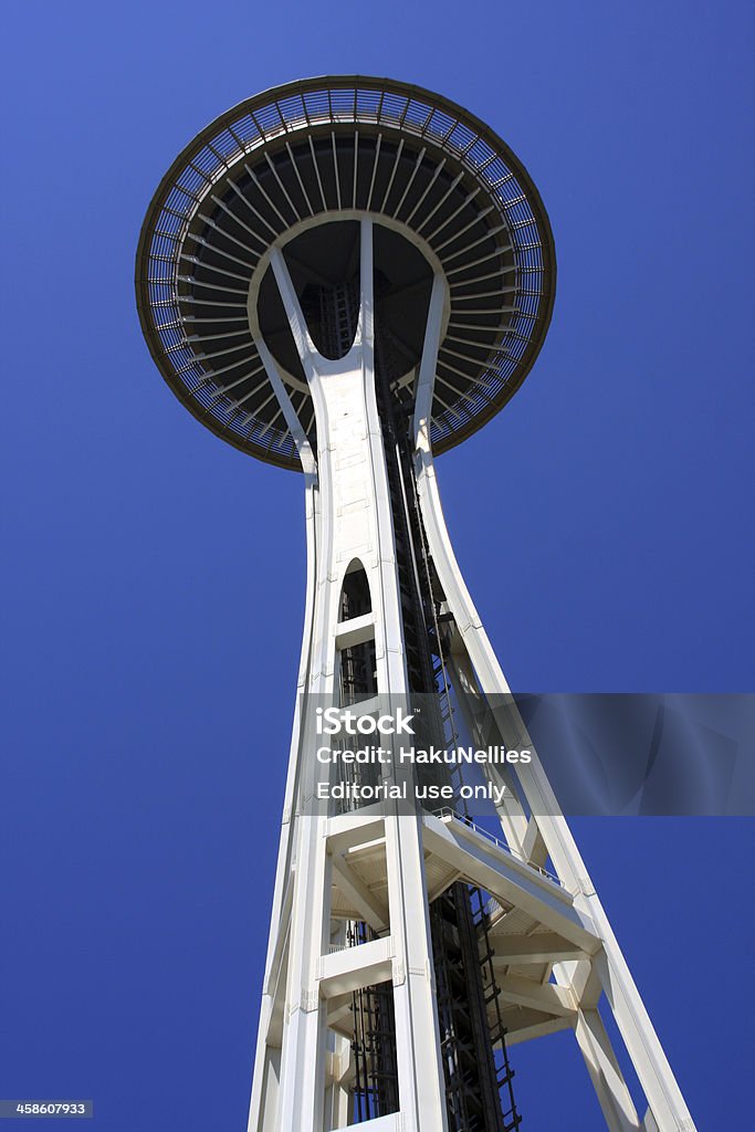 Bela Seattle Space Needle - Foto de stock de Azul royalty-free