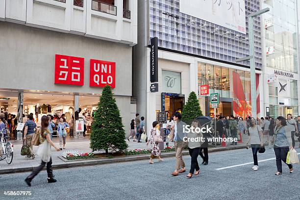 Uniqlo Shop In Tokyo Japan Stock Photo - Download Image Now - Uniqlo, Asia, Boutique