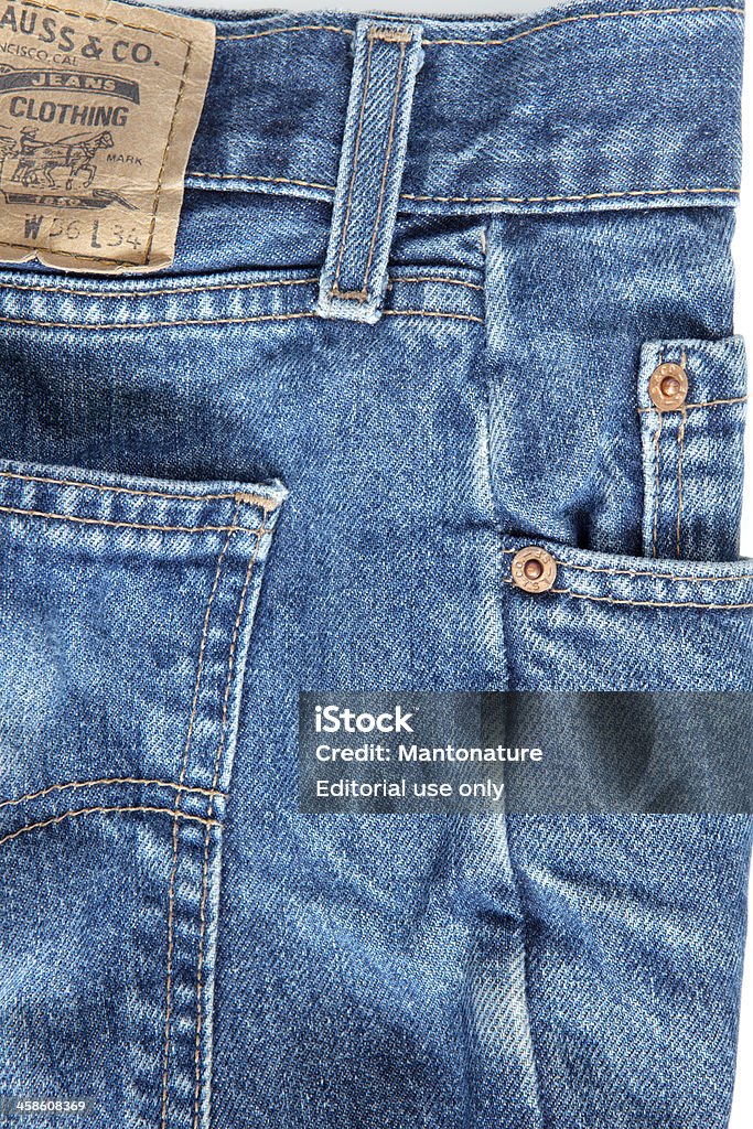 Levis Strauss Blue Jeans On White Stock Photo - Download Image Now - Levi's,  Jeans, American Culture - iStock
