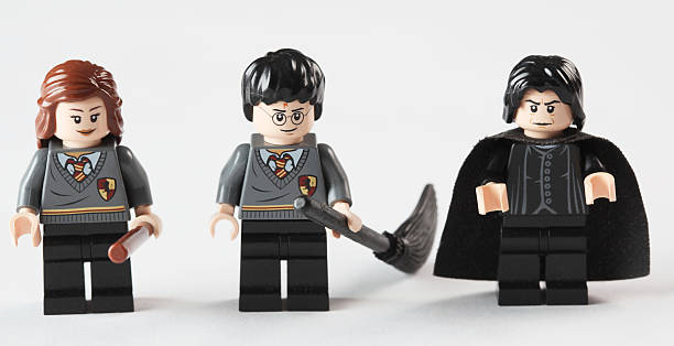 harry, hermione und snape - harry potter kunstwerkname stock-fotos und bilder