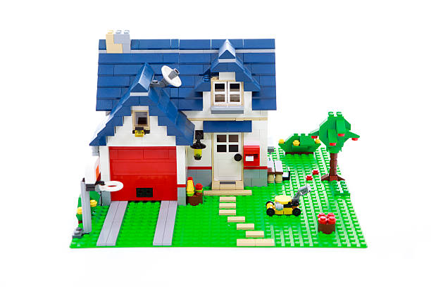 Lego house stock photo