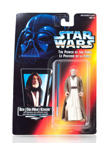 Varna, Bulgaria - June 14, 2016: Close up on a Darth Vader action figure by Disney Store Toys.