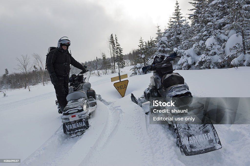 Schneemobil fahren in Cape Breton - Lizenzfrei Editorial Stock-Foto