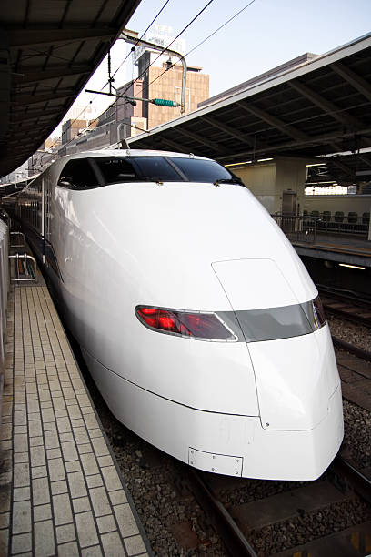 japanese trem-bala - bullet train editorial transportation technology - fotografias e filmes do acervo