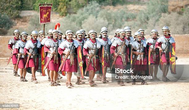 Legion Marching Jerash Jordan Stock Photo - Download Image Now - Army, Roman, Gladiator