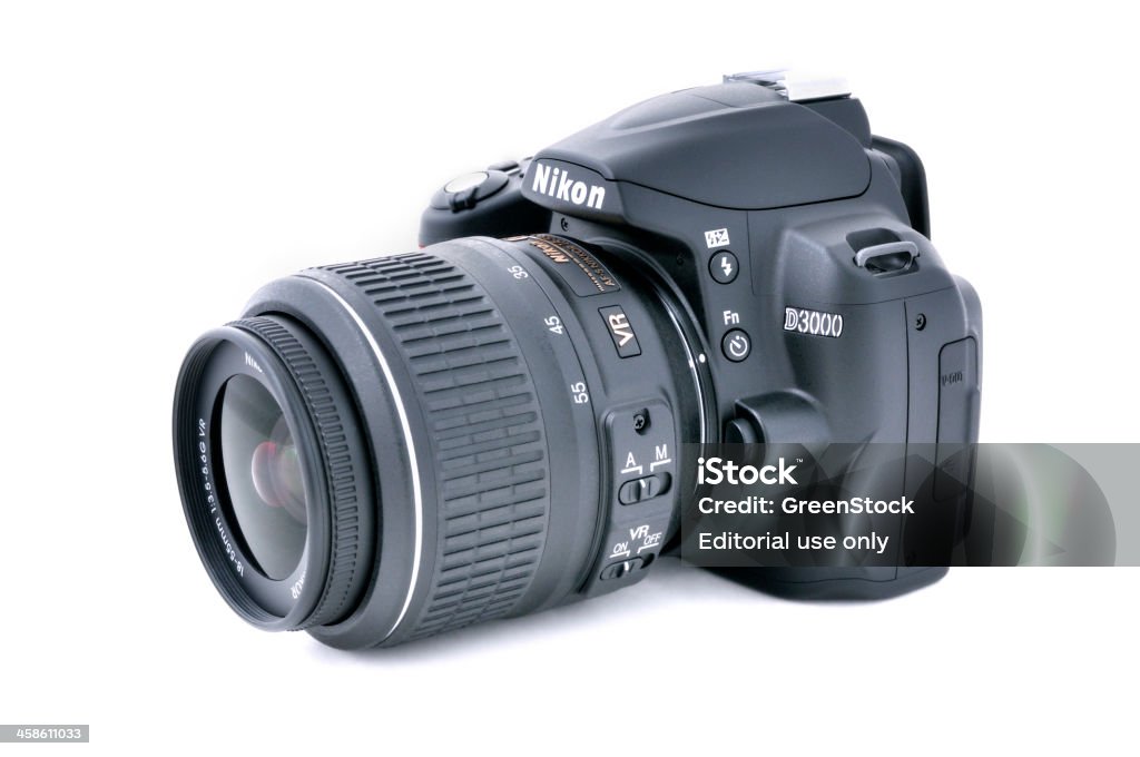 Nikon D3000 Cámara Réflex De Objetivo Único Dslr Foto de stock y más banco de imágenes de Blanco - Color iStock