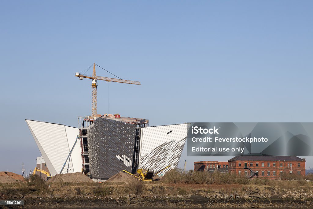 O Titanic visitante Centre Building, em Belfast - Royalty-free Antigo Foto de stock