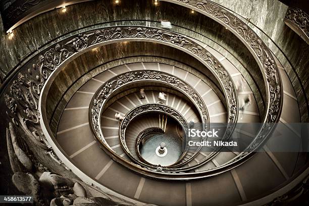 Stairway In Vatican Museum Stock Photo - Download Image Now - Spiral, Vatican, Vatican Museums