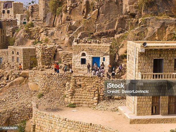 Góra Vilage - zdjęcia stockowe i więcej obrazów Arabia - Arabia, Architektura, Budowla mieszkaniowa