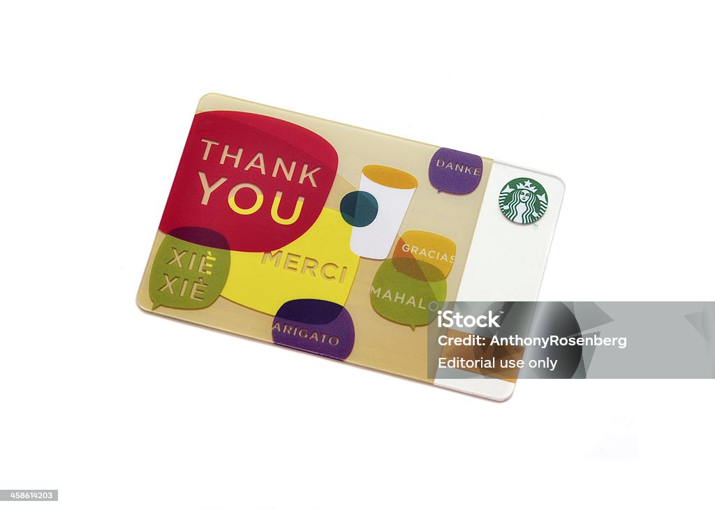 Cartões de presente Starbucks - Foto de stock de Starbucks royalty-free