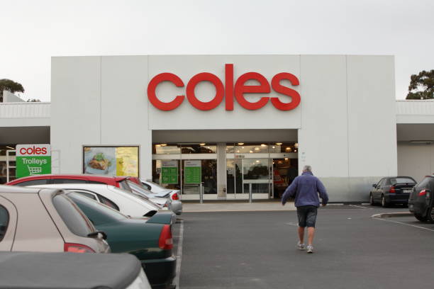 Coles Supermarket stock photo