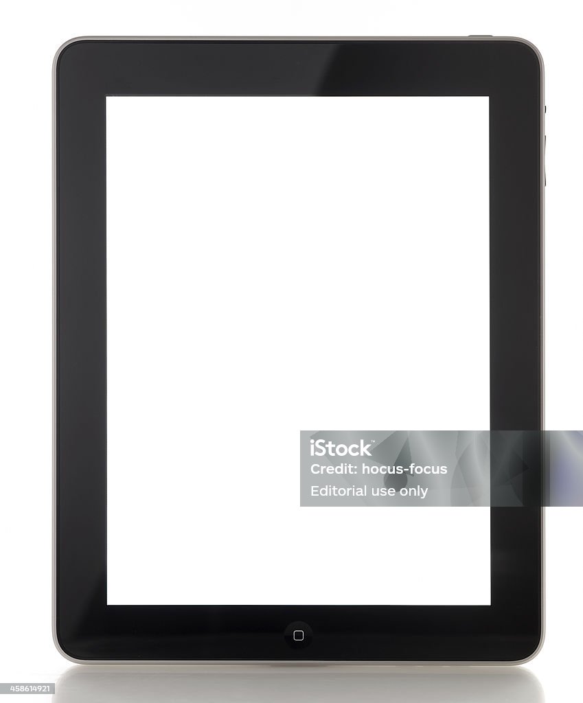 Apple iPad su sfondo bianco - Foto stock royalty-free di Affari