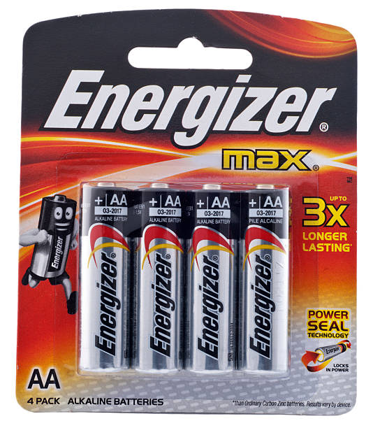 Energizer Brand Batteries stock photo