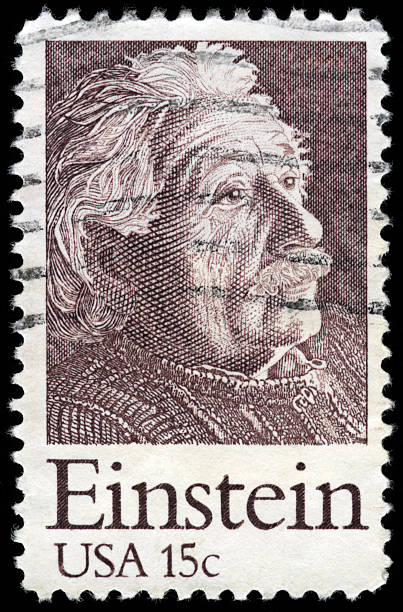 미국 우표 - 알베르트 아인슈타인 뉴스 사진 이미지
