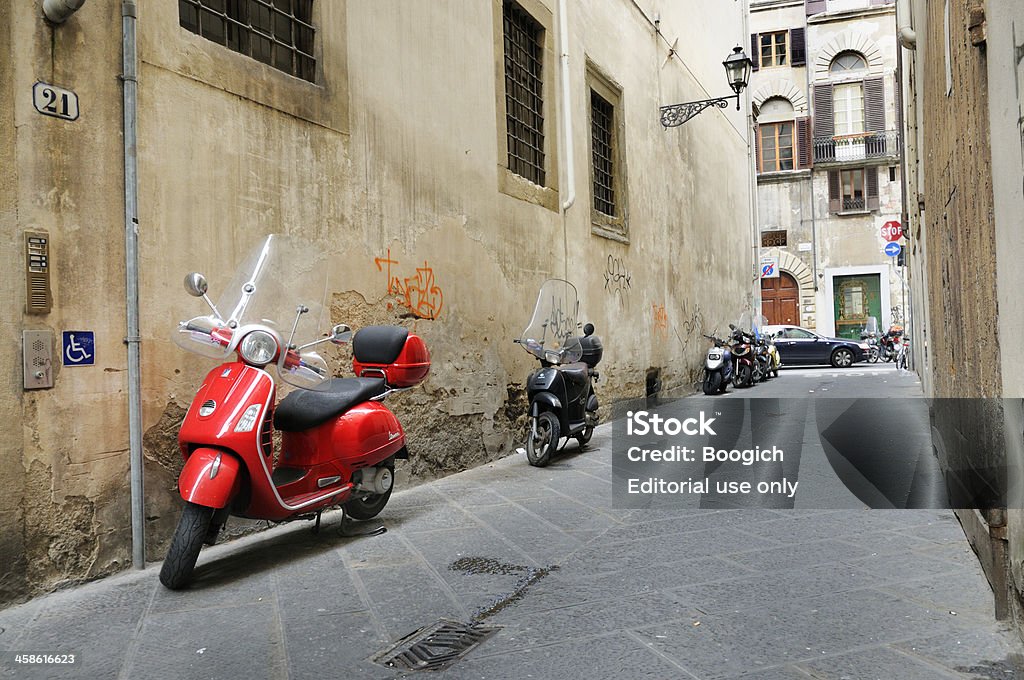 Matin sur Via Dei Velutti - Photo de Italie libre de droits