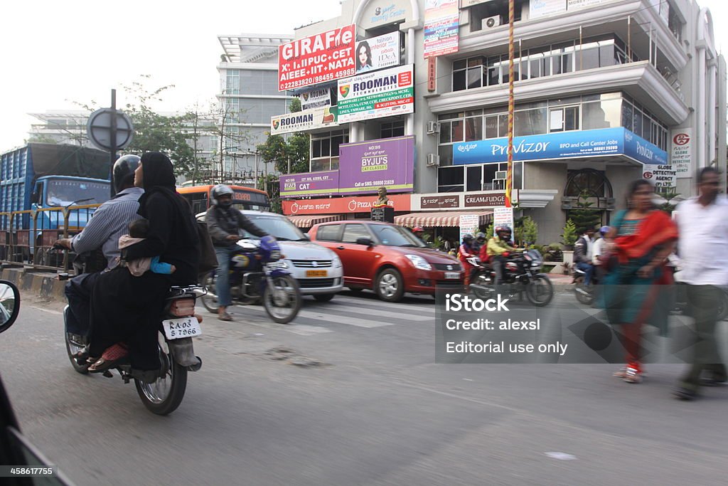 Les heures de pointe du trafic sur Hosur Road, Bangalore, Inde - Photo de Bangalore libre de droits