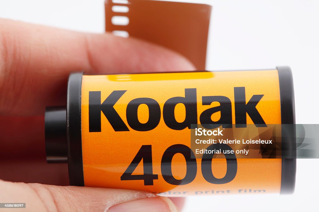 Kodak Filme Fotográfico 35 mm em mão - Royalty-free Bilha Foto de stock