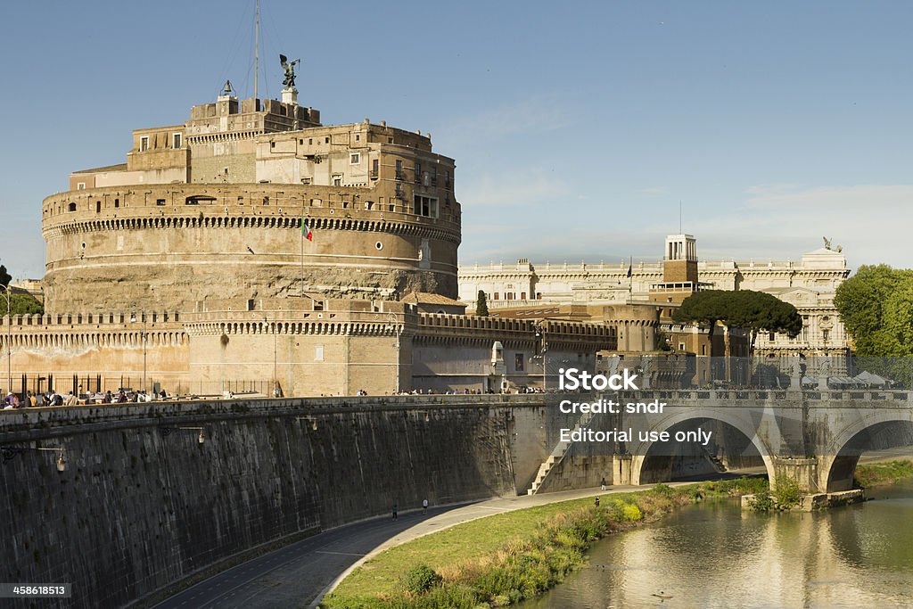 Castelo Sant'Angelo, em Roma - Foto de stock de Arcaico royalty-free