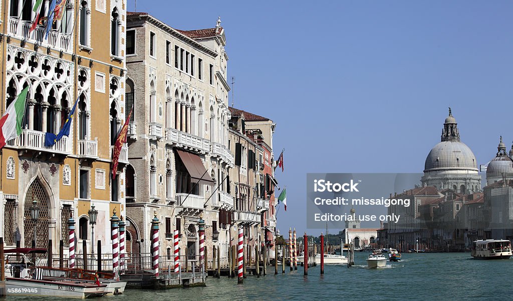 Grande canal de Veneza - Foto de stock de Azul royalty-free