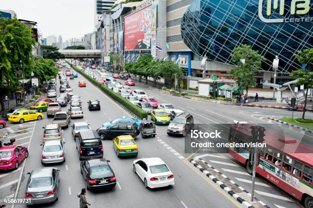 Tráfego De Banguecoque - Fotografias de stock e mais imagens de Ao Ar Livre - Ao Ar Livre, Arquitetura, Auto-Riquexó