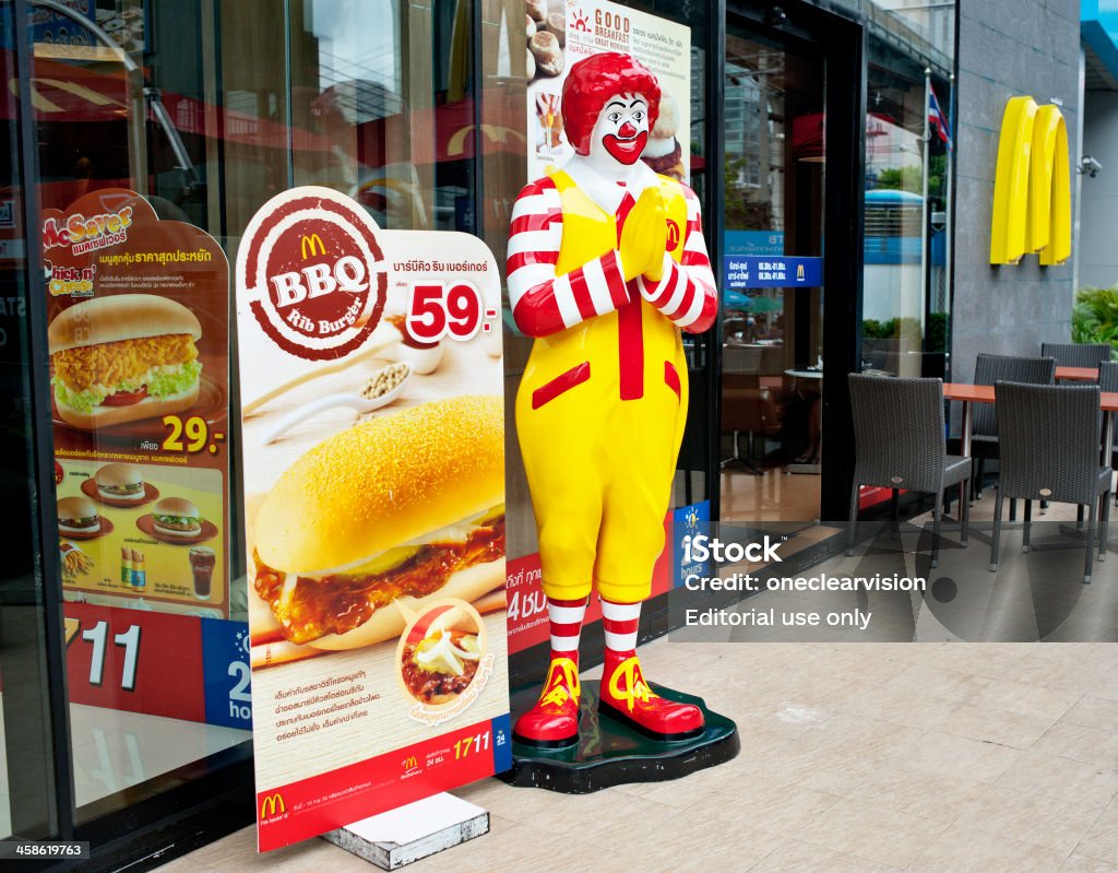 Ronald McDonald in Bangkok, Thailand - Lizenzfrei McDonald's Stock-Foto