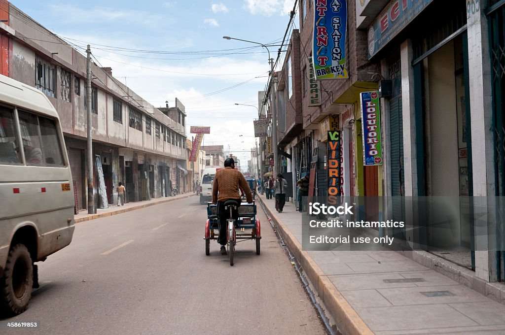 Juliaca main street – Peru - Lizenzfrei Altiplano Stock-Foto