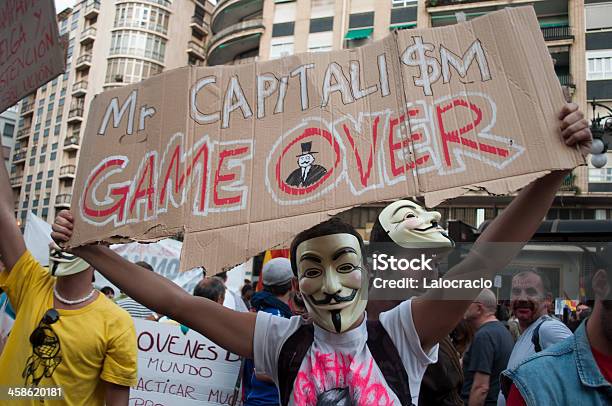 Mr El Capitalismo Partido Foto de stock y más banco de imágenes de Capitalismo - Capitalismo, Ocupar Wall Street, Manifestación