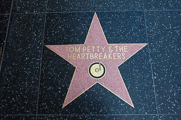 Hollywood Walk Of Fame Star Tom Petty Heartbreakers - foto de acervo