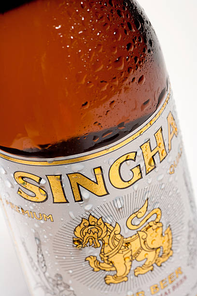 singha birra - thai cuisine asian cuisine vertical close up foto e immagini stock