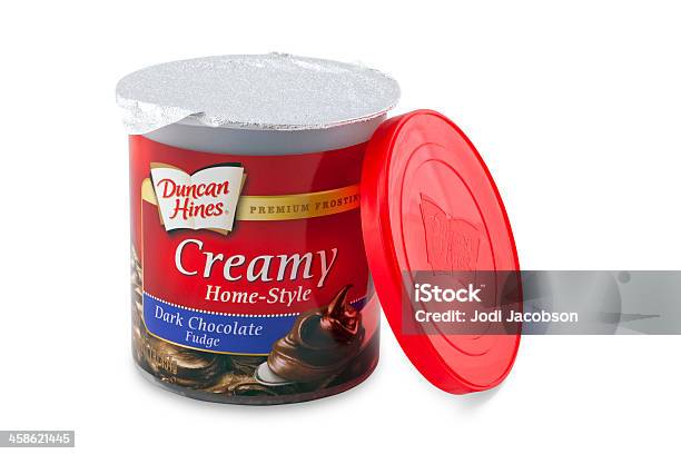 Duncan Hines Homestyle Cake Frosting Stock Photo - Download Image Now - Brand Name, Chocolate, Convenience Food