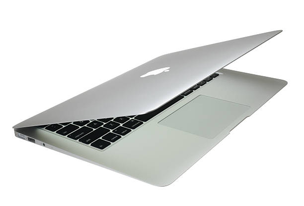 macbook air - apple macintosh laptop computer isolated 뉴스 사진 이미�지