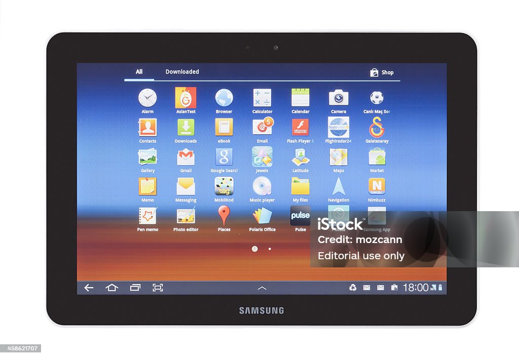 Samsung Galaxy Tab 10.1 - Foto stock royalty-free di PC Ultramobile