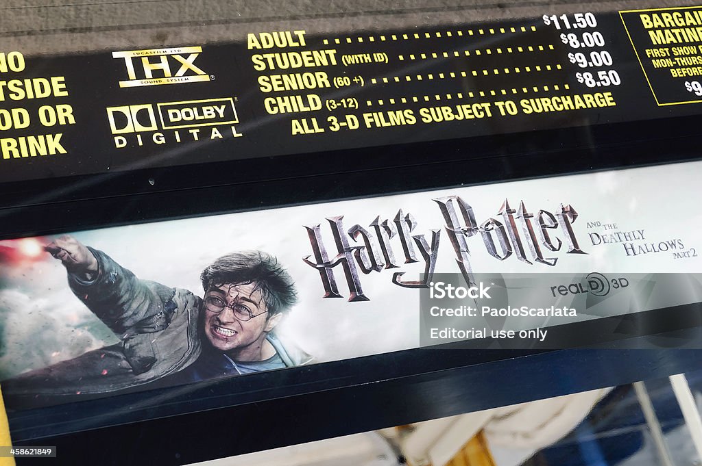 Harry Potter e Os Talismãs da Morte, parte 2 Bilheteira - Royalty-free Harry Potter - Trabalho conhecido Foto de stock