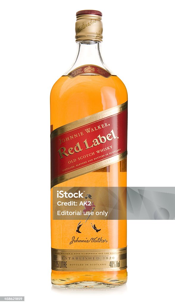 Bouteille de Whisky Johnnie Walker - Photo de Whisky libre de droits