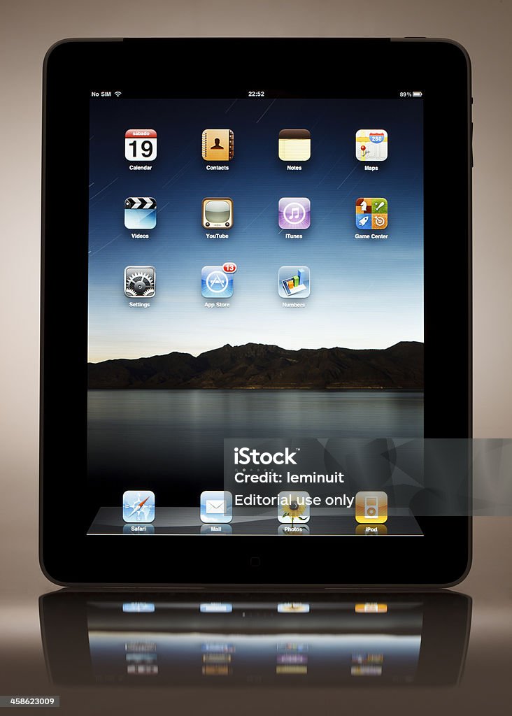 iPad da Apple Computers - Foto de stock de Aplicação móvel royalty-free