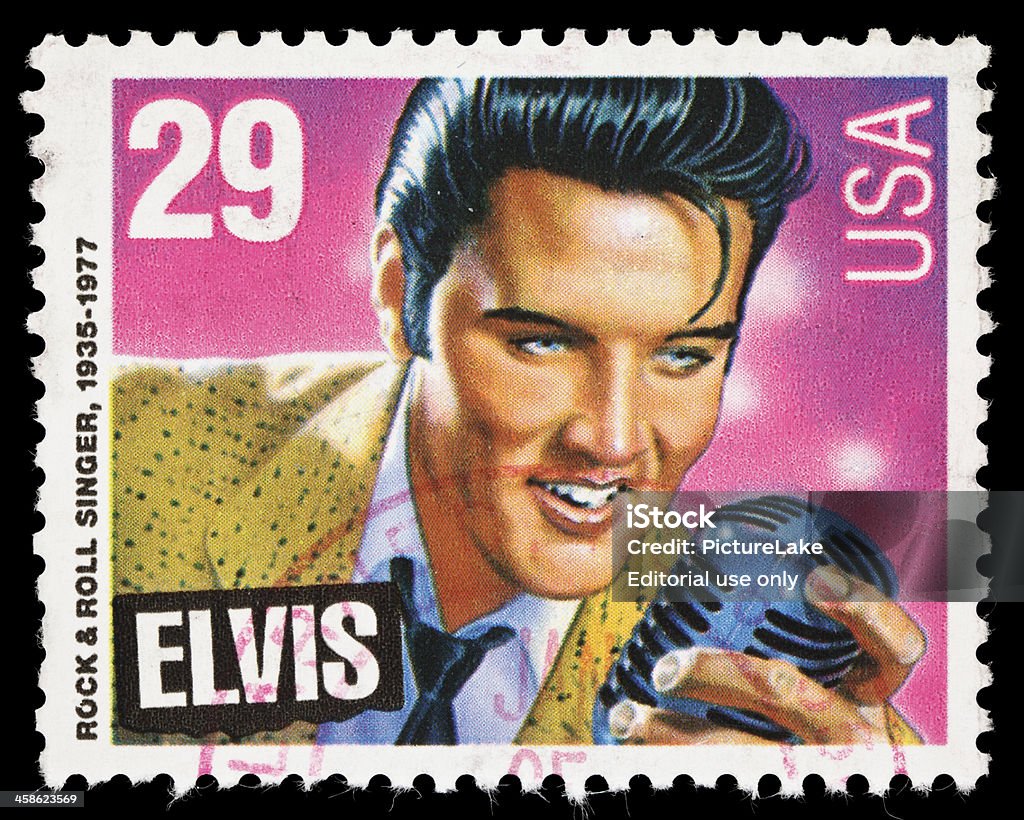 USA Elvis Presley Briefmarke - Lizenzfrei Elvis Presley Stock-Foto