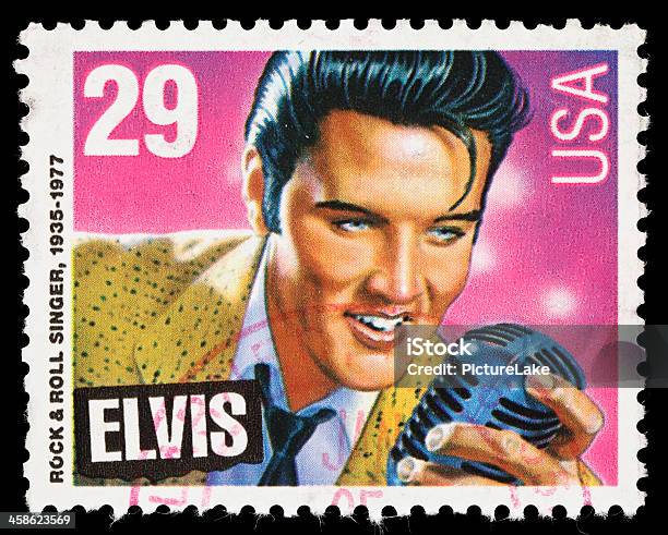 Usa Elvis Presley Briefmarke Stockfoto und mehr Bilder von Elvis Presley - Elvis Presley, Briefmarke, Berühmtheit