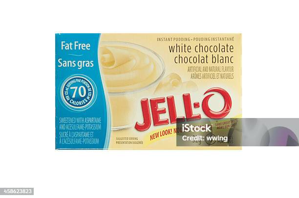 Chocolate Branco Jello Doce - Fotografias de stock e mais imagens de Gelatina - Sobremesa - Gelatina - Sobremesa, Caixa, Chocolate