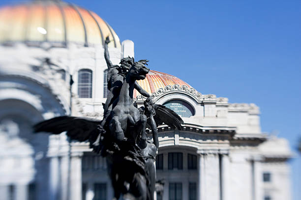 palácio de belas-artes na cidade do méxico - lensbaby - fotografias e filmes do acervo