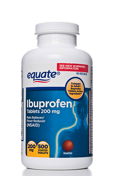 equate ibuprofen flasche - ibuprofen stock-fotos und bilder