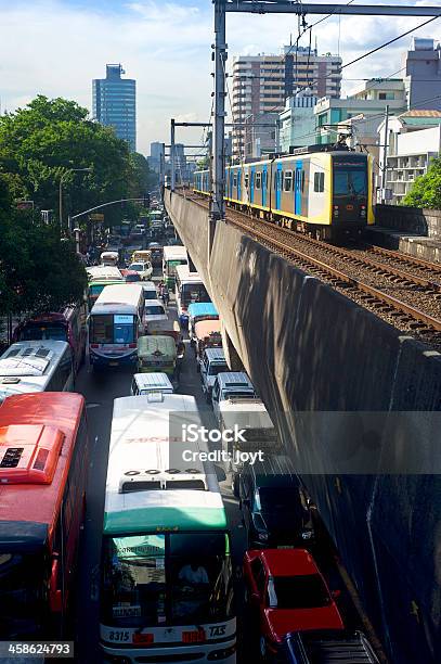 Manila Monorotaia Trasporto - Fotografie stock e altre immagini di Ambientazione esterna - Ambientazione esterna, Arrivo, Capitali internazionali