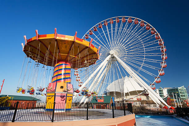Chicago,USA - December 2, 2006: Fairground at Navy Pier, Chicago
