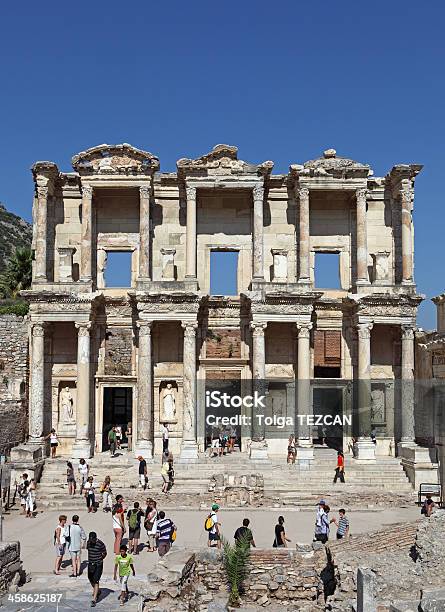 Touristen In Ephesos Stockfoto und mehr Bilder von Architektur - Architektur, Asien, Celsusbibliothek