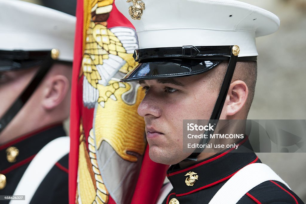 Marine Corps Garde des couleurs - Photo de Adulte libre de droits