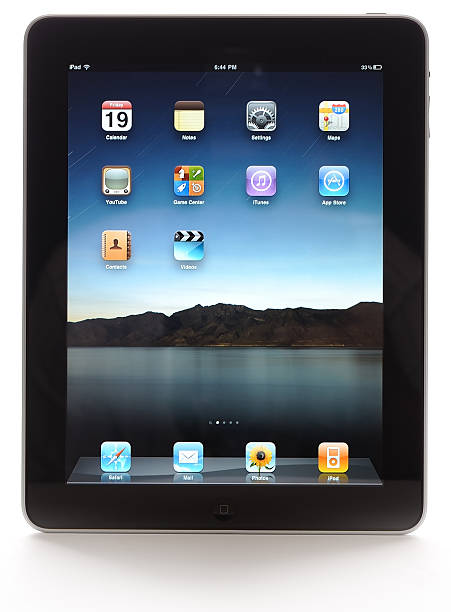 apple ipad - youtube sign ipad editorial foto e immagini stock