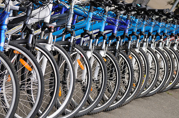 산악 자전거 대여 가능 - travel hire bicycle australia 뉴스 사진 이미지