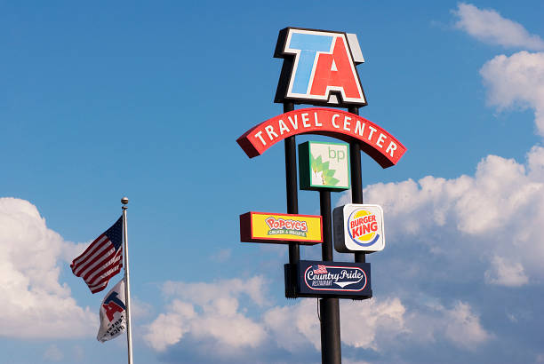 Travel Centers of America Sign stock photo