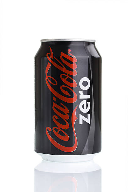 Coca-Cola Zero Can on White Izmir, Turkey - July 2, 2011: 330ml Coca-Cola Zero can on white. Coca-Cola is a carbonated soft drink sold in the stores, restaurants, and vending machines of more than 200 countries. It is produced by The Coca-Cola Company of Atlanta, Georgia coke zero photos stock pictures, royalty-free photos & images