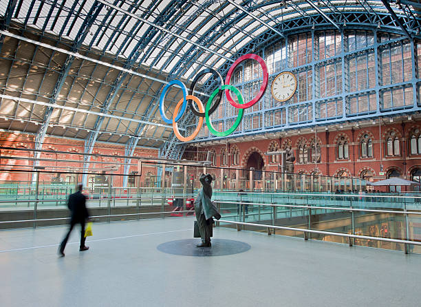 St Pancras London, England - February 28th 2012 2012 stock pictures, royalty-free photos & images